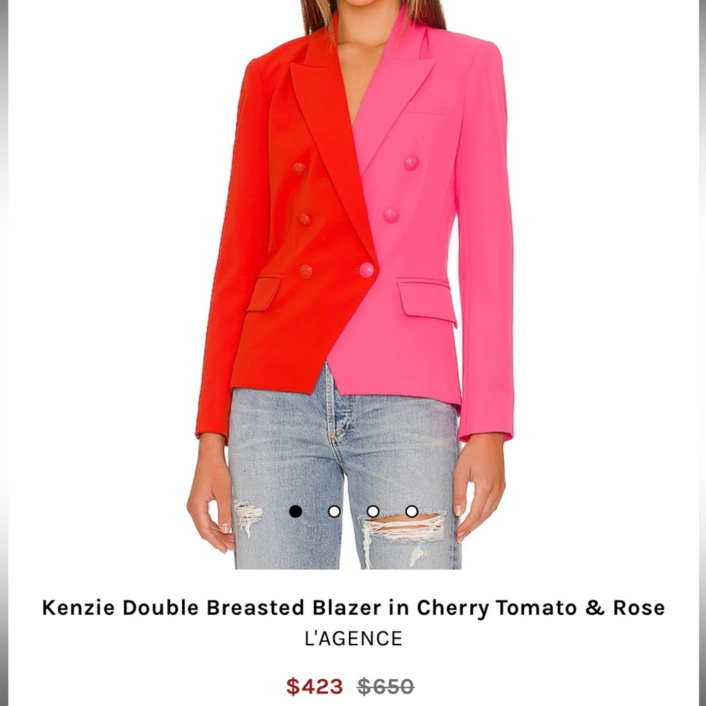 NWT NEVER WORN L’AGENCE Kenzie Double Breasted Blazer